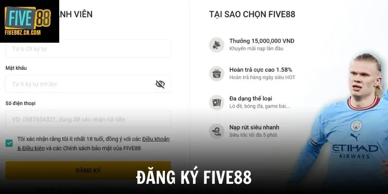 Đăng Ký Five88 - Hướng Dẫn Nhanh Chóng Và An Toàn Nhất 2026
