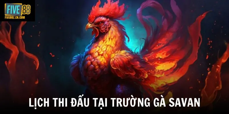 Lịch thi đấu tại trường gà Savan